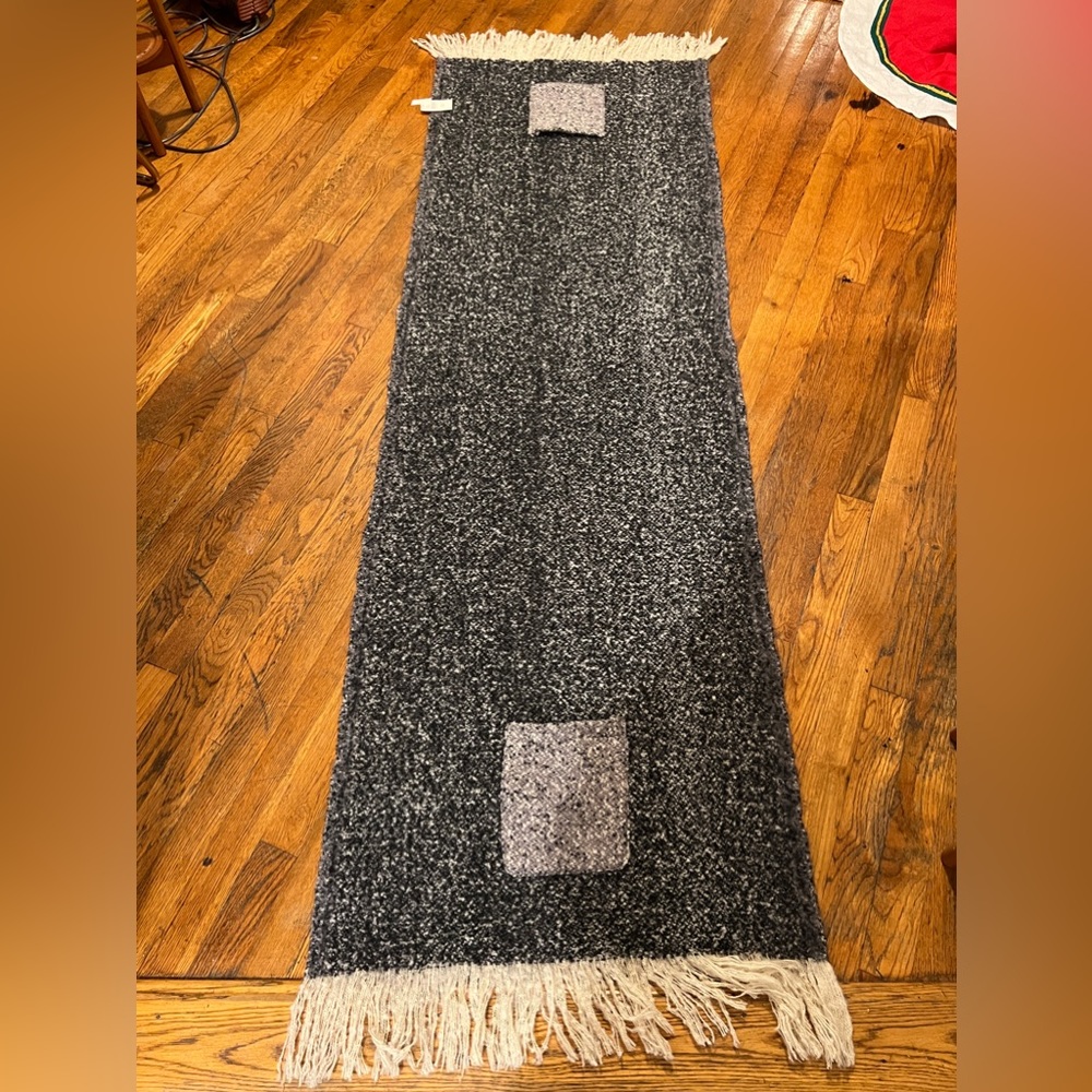 Anthropologie Warm Oversized Knit Scarf with pockets